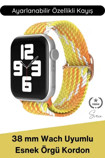 #Kordon Apple Watch Uyumlu Örgü Akıllı Saat Kordonu Ayarlanabilir Esnek Nefes Alabilir Yumuşak Dokulu Spor Günlük Kullanım Elastik Kayış Hafif Dayanıklı Modern Bileklik Aksesuarı