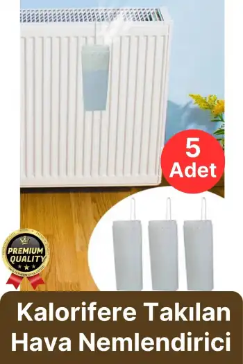 Kuru Ortam Önleyici Su Buharlaştırıcı Petek Üstü Kalorifere Takılan Hava Nemlendirici Suluk 5 Adet