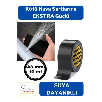 Çok Amaçlı Su Geçirmez Sızdırmaz Dayanıklı İzolasyon Kapı Pencere Tamir Bandı 48 mm 10 mt 1 Adet