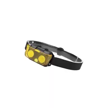 80 Lümen Darbeye Dayanıklı Kamp Spor Tamirat Outdoor Lastikli Led Kafa Lambası Klaus 1+1W Pilli