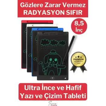 8,5 Inç Writing Lcd Grafik Dijital Kalemli Çizim Tableti Silinebilir Not Yazma Eğitim Yazı Tahtası