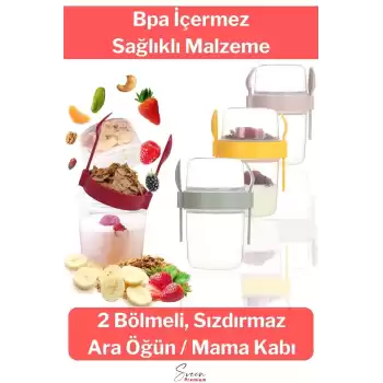 Saklama Kabı Kapaklı Erzak Beslenme Çantası Detox Müsli Diyet Kabı Çok Renkli Container 650 ml