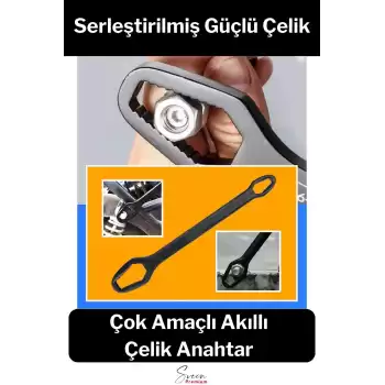 Çoklu Tamir Akıllı Montaj Anahtar Sertleştirilmiş Nano İngiliz Çelik Ergonomik Saplı Güçlü M8 - M22
