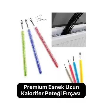 Pratik Esnek Bükülebilir Ergonomik Kalorifer Peteği Motor Dolap Altı Temizleme Fırçası