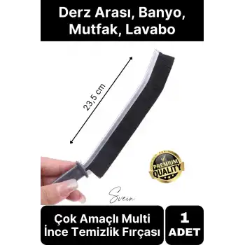 1 Adet Çok Amaçlı Multi İnce Temizlik Fırçası Derz Arası Banyo Mutfak Lavabo Detay Temizleme Aracı