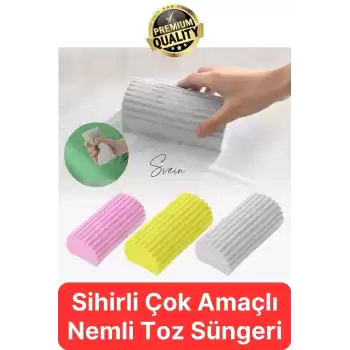 Sihirli Çok Amaçlı Nemli Silgi Toz Süngeri Mutfak Banyo Ev Araba Oto Temizlik Tekrar Kullanılabilir