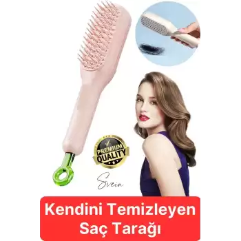 Otomatik Kendini Temizleyen Tarak Sihirli Geri Çekilebilir Saç Fırçası Masaj Anti-Statik Güzellik