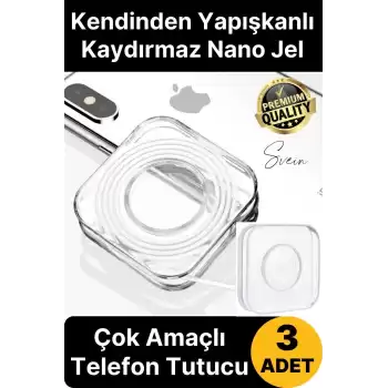 Nano Jel Pedi Sihirli Yıkanabilir Çok Amaçlı Fonksiyonel Kaymaz Evrensel Sabitleme Telefon Tutucu