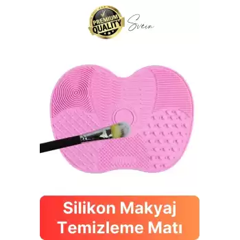 Pratik Yeni Silikon Fırça Temizleyici Kozmetik Makyaj Yıkama Jel Mat Ped Temizleme Bakım Taşınabilir