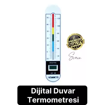 Premium Dijital Termometre Derece Açık Kapalı Duvara Monte Sıcaklık Isı Ölçüm Kontrol Cihazı