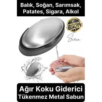 Paslanmaz Çelik Sabun Ellerden Güçlü Kötü Soğan Sarımsak Koku Giderici Temizleyici Mutfak Aletleri