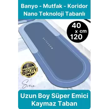 Süper Emici Uzun Büyük Boy Duş Banyo Mat Kaymaz Halı Kilim Basit Mutfak Yumuşak Kapı Küvet Ev
