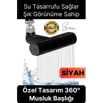 Özel Tasarım Dekoratif Mutfak Su Tasarruflu Krom Çelik 360 Derece Dönen Musluk Çok Fonksiyonlu