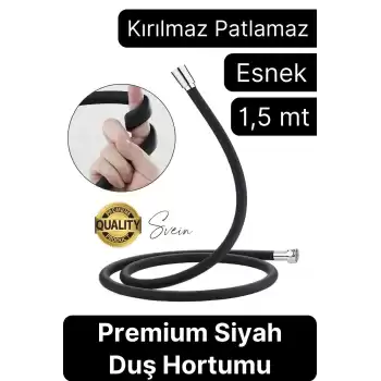 Özel Üretim 1,5 Metre 360 Derece Dönebilen Kıvrılmayan Esnek Yumuşak Silikon Patlamaz Duş Hortumları