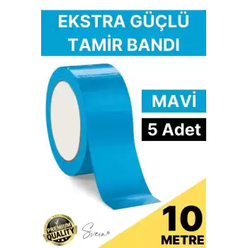 5 Adet 10 mt Mavi Tamir Takviye Kapatıcı Güçlü Onarım Bandı Su Geçirmez Sızdırmaz Dayanıklı Çatlak