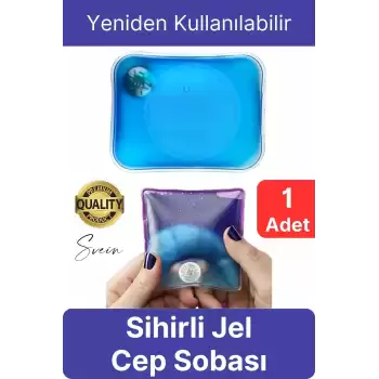 1 Adet El Cep Sobası Sihirli Jel Isıtıcı Sıcak Su Torbası Ped Isınmatik Avcı Balıkçı Dağcı Kamp