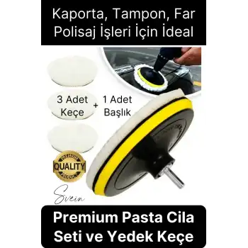Premium Pasta Cila Seti Araba Çizik Giderici Partlatma Süngeri Araç Parlatıcı Kaporta Tampon Polisaj