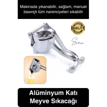 Premium Alüminyum Katı Meyve Sıkacağı Narenciye Portakal Limon Suyu Basınçlı Manuel Ev Mutfak Aleti