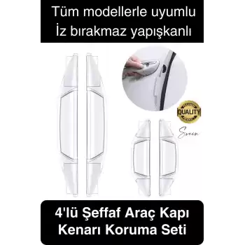Yüksek Kaliteli Araç Kenar Koruma Şeridi Şeffaf Koruyucu Filmi Araba Kapı Boya Anti Çizilme