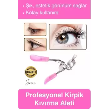 Premium Kirpik Kıvırma Makinesi Manuel Paslanmaz Çelik Şekillendirici Eyelash Curler Kıvırıcı