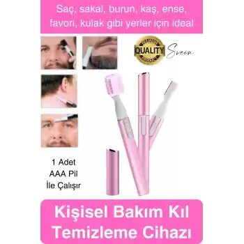 Kişisel Burun Kulak Kılı Alma ve Temizleme Makinası Favori Ense Kaş Şekillendirme Bıyık Sakal
