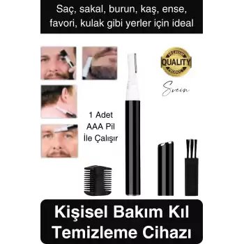 Kişisel Burun Kulak Kılı Alma ve Temizleme Makinası Favori Ense Kaş Şekillendirme Bıyık Sakal