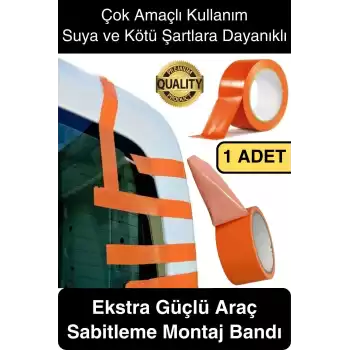 İz Bırakmaz 50 mm x 30 mt Araba Montaj Bandı Oto Araç Sabitleme Bant Ekstra Güçlü Suya Dayanıklı