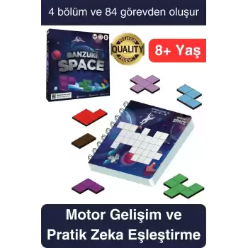 Premium Hayal Gücü Eşleştirme Beceri ve Zeka Geliştirici Banzuki Space Uzay Eğitici Akıl Oyun Seti