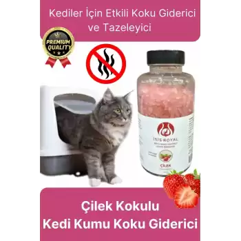 Çok Amaçlı Çilek Kokulu Deodorant Evcil Hayvan Kedi Kumu Koku Giderici Sülfat Epsom Tuzu 350 Gr