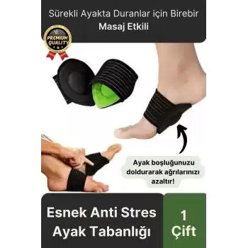 Esnek Yumuşak Çok Ayakta Kalma Yoğun İş Boşluk Destekleyici Anti Stres Ayak Tabanlığı-1 Adet
