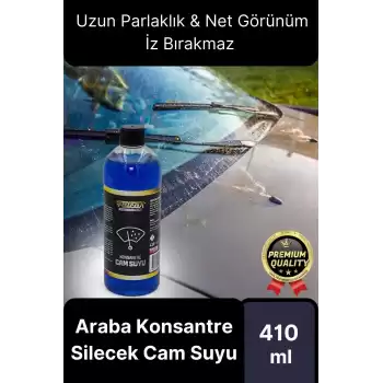 Kolay Kullanım Uzun Parlaklık Net Görünüm İz Bırakmaz Araba Oto Konsantre Silecek Cam Suyu 410 mL