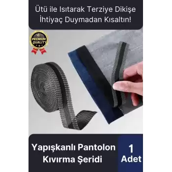 Dayanıklı Güçlü Polyester Esnek Kendinden Yapışkanlı Pantolon Kumaş Kıvırma Yapıştırma Bandı Şeridi