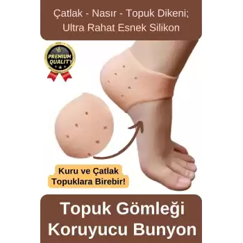 Ultra Rahat Çatlak Nasır Diken Esnek Silikon Tabanlık Gömlek Topuk Çorabı Koruyucu Bunyon 1 Çift