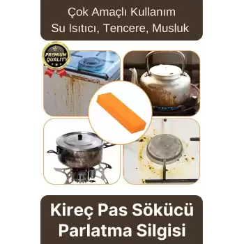Çok Amaçlı Su Isıtıcı Tencere Musluk Lavabo Kireç Pas Leke Kir Temizleme Sökücü Parlatma Silgisi
