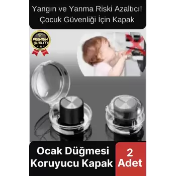Özel Üretim Pratik Yangın Yanma Önleyici Çocuk Güvenlik Fırın Gaz Ocak Düğmesi Koruyucu Kapak 2 Adet