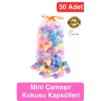 50 adet 6g Çamaşır Kokusu Granül Parfüm Boncuk Yumuşatıcı Karışık Renkler Temizlik Ev Seyahat Otel