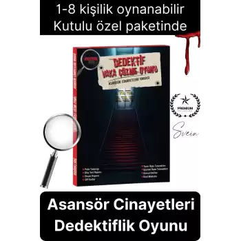 Yeni Seri Katil Kim Bulma Oyunu Kutulu Dedektif Vaka Çözme Grup Aktivitesi Asansör Cinayetleri