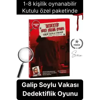 Yeni Seri Katil Kim Bulma Oyunu Kutulu Dedektif Vaka Çözme Grup Aktivitesi Galip Soylu Davası