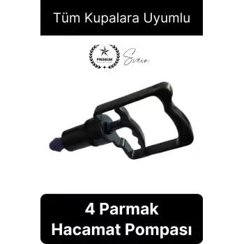 Kolay Kullanım 4 Parmak Hacamat Pompası Tüm Kupalarla Uyumlu Plastik Dayanıklı 1 Adet Kan Dolaşımı