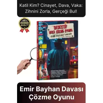 Premium Eğlenceli Kanlı Para Katil Kim Gizli Emir Bayhan Davası Dedektif Cinayet Vaka Çözme Oyunu