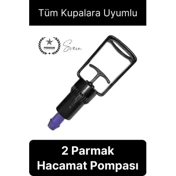 Kolay Kullanım 2 Parmak Hacamat Pompası Tüm Kupalarla Uyumlu Plastik Dayanıklı 1 Adet Kan Dolaşımı