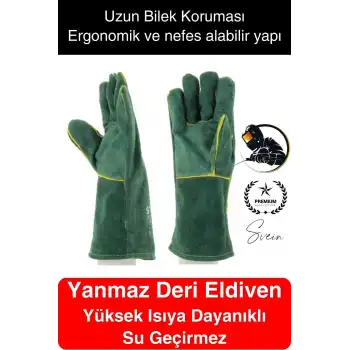 Yüksek Isıya Dayanıklı Eldiven Rahat Tasarım Kaynak Yangın Su Geçirmez Fırın Tutacak Tımar Taşıma
