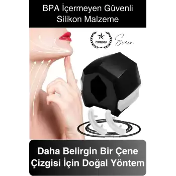 Çene Kası Topu Gıdı Azaltıcı Egzersiz Aleti ve Yanak İnceltici Fitness Jawline Silikon Sıkılaştırma