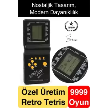 Nostaljik El Atarisi Tetris Konsol Oyuncak Pilli Unutulmayan Taşınabilir Retro Game Boy Eğlendirici