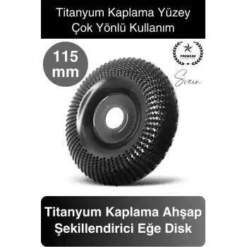 Titanyum 115 mm Törpüleme Oyma Eğe Diski Ahşap Taşlama Makine Uyumlu Kesici Oyuk Açma Testeresi