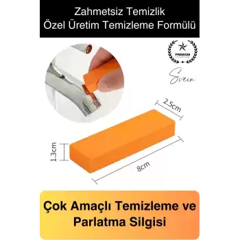 Çok Amaçlı Parlatma Silgisi Mutfak Banyo Çelik Çizik Pas Kireç Kir Temizlik Tencere Musluk