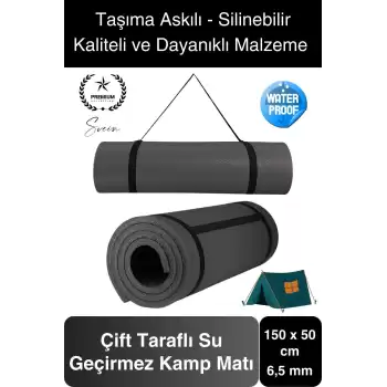 Taşıma Askılı 150 cm Dayanıklı Kaymaz Su Geçirmez Kamp Dağcılık Matı Rahat Konforlu Taşınabilir