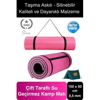 Taşıma Askılı 150 cm Dayanıklı Kaymaz Su Geçirmez Kamp Dağcılık Matı Rahat Konforlu Taşınabilir