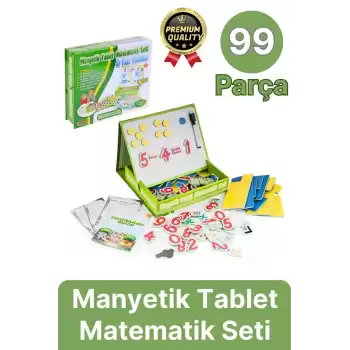 Özel Seri Eğlenceli Eğitici Öğretici Alfabe Rakam Sayı Yazı Tahtası Manyetik Tablet Matematik Seti