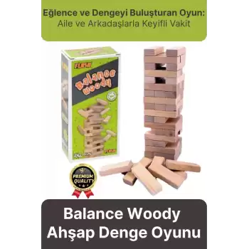 Premium Eğlence Parti Etkinlik Aile Strateji Koordinasyon Gelişimi Balance Woody Ahşap Denge Oyunu